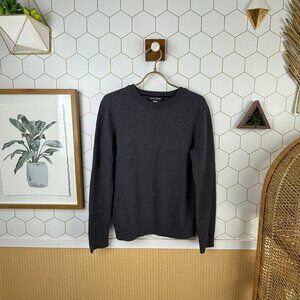 Banana Republic Men’s Charcoal Gray Italian Merino Crew Sweater - Size - Tall L